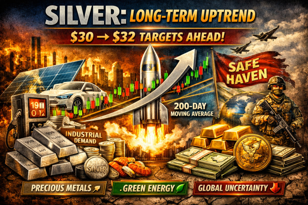 Silver remains in a strong long-term uptrend